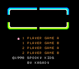 Pantalla de inicio del juego (NES)